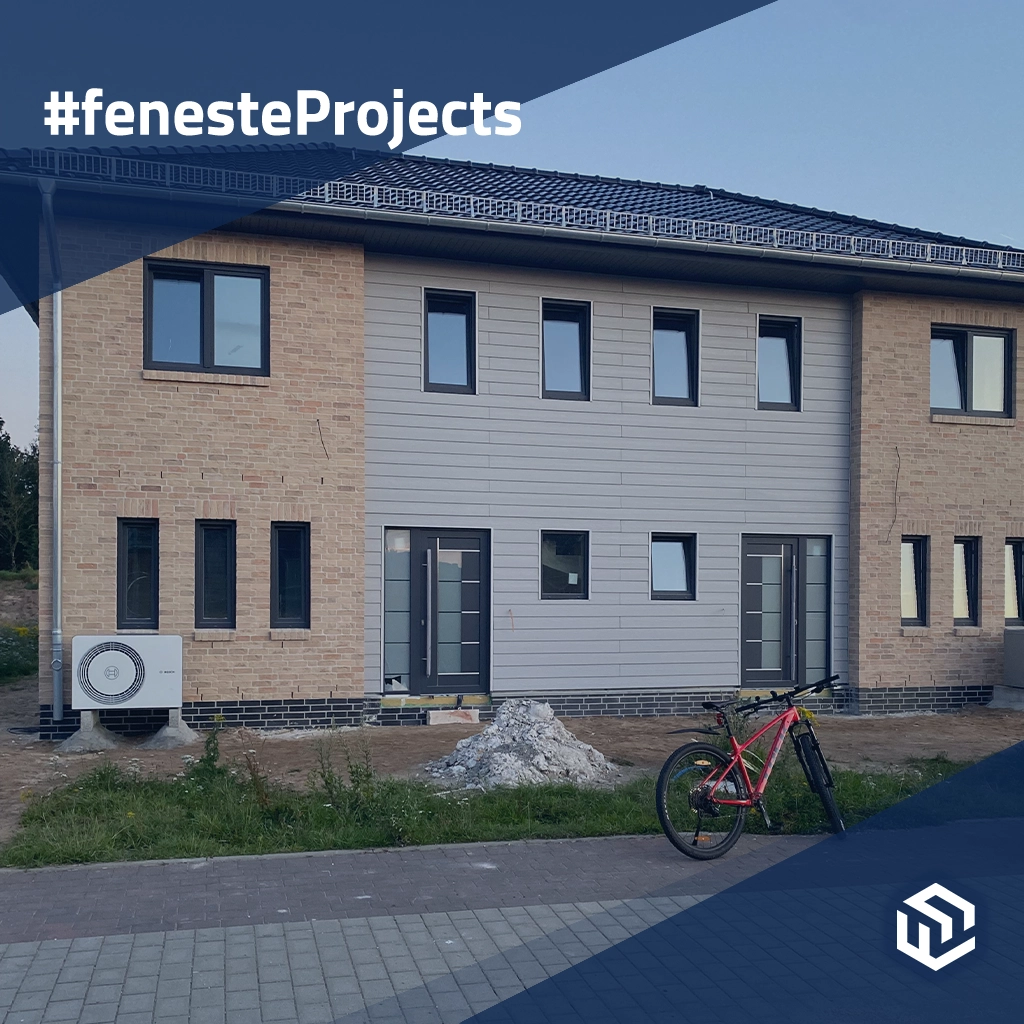 Spacieuse maison jumelée en Allemagne projets couleurs-des-fenetres rehau blanc  